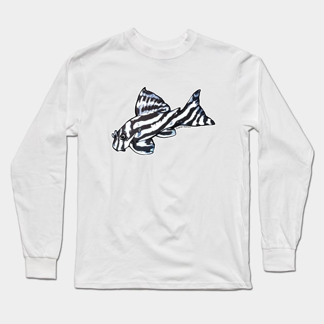 Zebra Pleco L46 Long Sleeve T-Shirt by slothbug